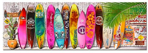 looui Voll Bohren Diamant Malerei 5D DIY Set Sommer-Surfbrett Crystal Strass Stickerei Kreuzstich Stickerei Große Diamond Painting Zuhause Wand Deko Vierkantbohrer 80x220cm H923