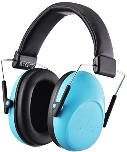 Gehörschutz Kinder, Kapselgehörschutz für Kinder Ohrenschützer Kind mit SNR 28dB Hörschutz Faltbar Kapselgehörschutz kids mit Tragbare Tasche,Adjustable,Lärmschutz Kopfhörer Kinder von 3 bis 12 Jahren