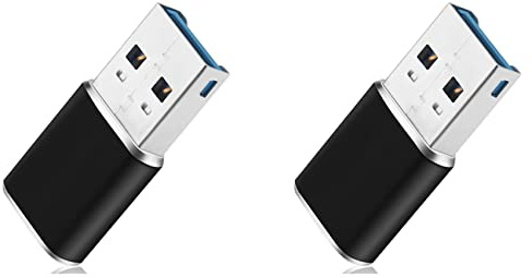 Spamietz 2 adaptadores de aluminio mini USB 3.0 lector de tarjetas de memoria para tarjeta SD/TF adaptador de lector de tarjetas PC ordenador portátil
