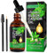 Olio di ricino nero giamaicano biologico PIUSEQEW, olio di ricino nero puro al 100% pressato a freddo, olio essenziale per corpo, viso e pelle, crescita delle sopracciglia, 60 ml
