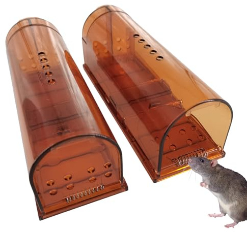 Tedious Trampa Humana para Ratones | 2 trampas eficaces para Ratones - Trampa Humana para Ratones, Jaula de Captura de Topos pequeños para casa y Exterior, sin liberación táct