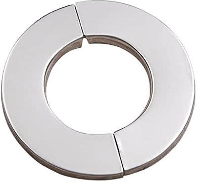 Rosetta di Flangia Sdoppiata in Acciaio Inox per Pareti, Rotonda, Copertura per Rubinetti da Cucina, Lavelli, Wc