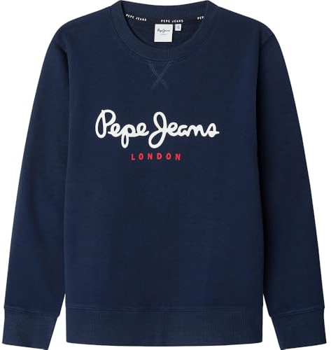 Pepe Jeans pojke konst crew-tröja, Blå (marinblå), 12 år