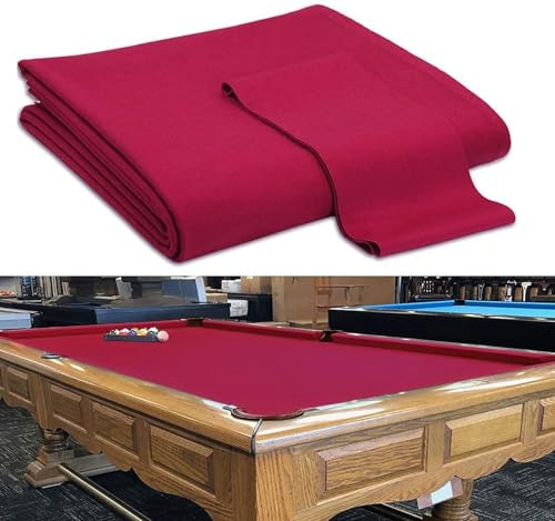 Billiards Cloth Billardtuch 7ft 8ft 9ft Billiard Teppich Snookertisch Tuch Antistatisches Billiardcloth Professionell Langlebig BillardtischFilz Vorgeschnittenes Tuch Billardschutz(Stil 3,9ft/2.75m)