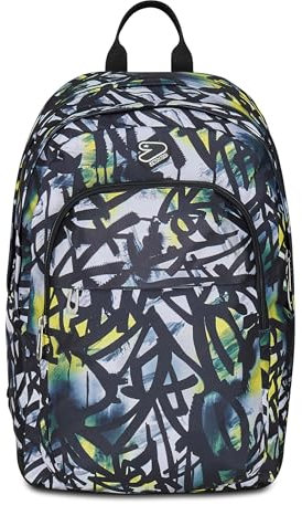 Seven Zaino Scuola Pro XXL Detach con Cuffie Wireless, Grigio, Tasca Interna Porta PC e Tasca Laterale per Borraccia, 33 L, Scuola Media e Superiore, Zaino Ragazzo