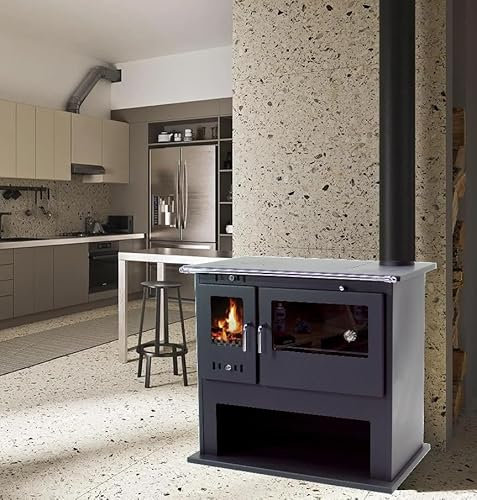 Holzherd 10.5kW Küchenofen Backfach Herdplatte Heizofen Ofen Kamin Holzofen EEK A 56309 AWZ