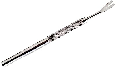 ibasenice Outil pour Enlever Poux Animaux Et Tiques Acier Inoxydable Accessoires pour Animaux De Compagnie Extracteur Et Crochet Simple Face