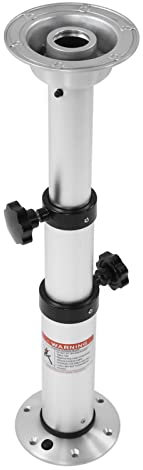 HAUTFENM Socle de Table réglable, Pieds de Support Amovibles 430-745 mm, Support de Table en Alliage d'aluminium pour Camping-Car, Caravane, Bateau, Yacht