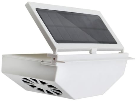 CVUTOVO 3 Piezas Ventilador Solar para Automóvil con Ventilación de Aire Enfriador de Aire Solar Instalación para Ventanas de Coches