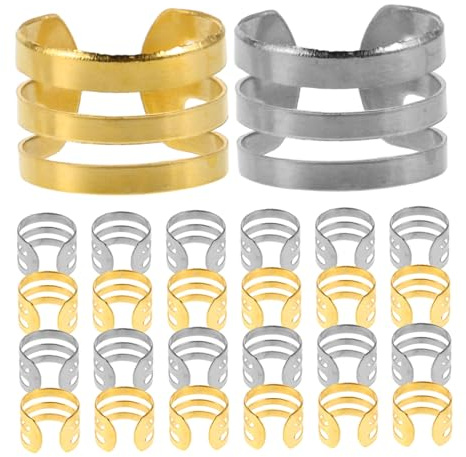 Dreadlock Haarschmuck 200 Stück Legierung Silber für Zöpfe