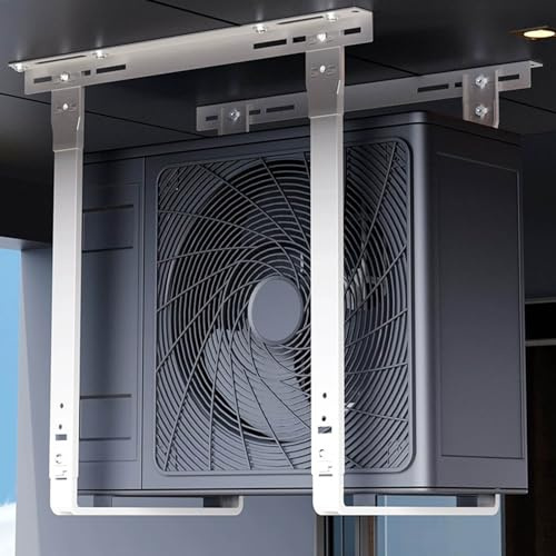 LIQONWAG Support de Montage Mural Pour Climatiseur Extérieur, Mini-Split Sans Conduit, Base de Condenseur En Acier Galvanisé Antirouille,Rt Robuste Pour Climatiseur/1-1.5P