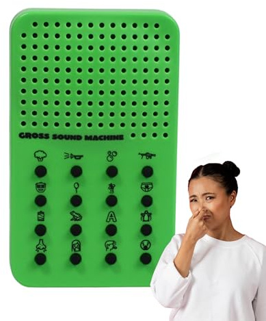 Gross Sound Machine with Farts, Burps, Vomit, Sneeze and Coughing Noises, Portable Electronic Fart Themed For Kids With 16 Effects Practical Jokes Novelty Gag Gift for Friends Family April Fools Day
