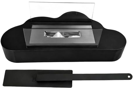 Cheminée de Table - Décoration Chauffante en Forme de 35x18x15 Cm | Foyer décoratif pour intérieur de Cuisine, Salon, Jardin, terrasse, Balcon, Pique-Nique, déjeuner, réunions, fête