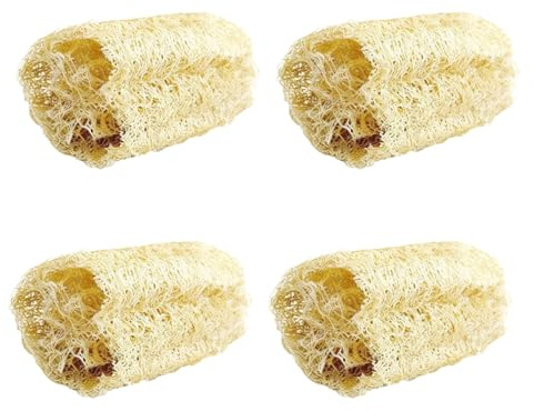 Beimus 4-pack naturliga luffkaniner leksak för möss husdjur uppmuntra utforskning och tandning hälsa hållbarhet säker säker tuggleksak