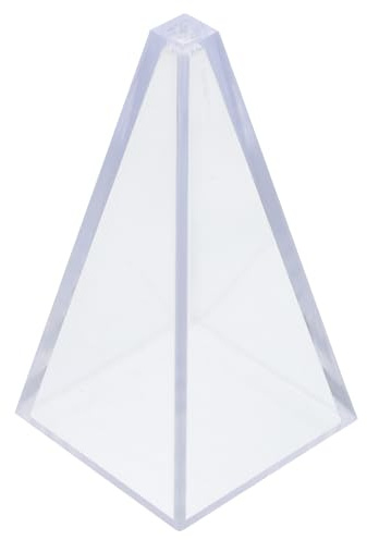 DOITOOL Moule en Plastique pour Bougie Parfumée DIY, Pyramide 5X10 CM, Adapté pour Loisirs Créatifs, Décoration Maison, Fabrication Manuelle, Présent Original