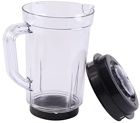 Jarra de repuesto de 1000 ml para licuadora, vaso de plástico PC sin BPA compatible con múltiples marcas, ideal para batidos, jugos y hielo, diseño elegante y duradero para cocina