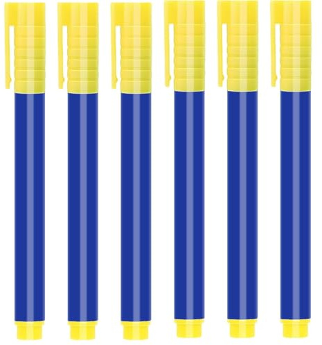 Set di 6 penne per il rilevamento di banconote false, penna UV per banconote e contatori di monete, rilevatore di denaro falso, penna per la verifica dei contanti, 6 pezzi