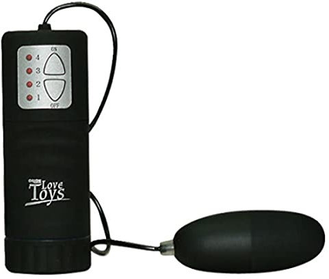 You2Toys Velvet Bullet - kraftvolles Vibro-Ei für Frauen, 4 Vibrationsmodi, weiche Oberfläche, zur Vagina-, Klitoris und Anus-Stimulation, schwarz