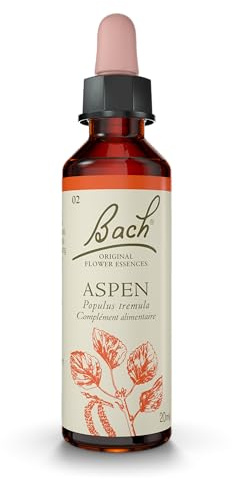 FLEURS DE BACH ORIGINAL - Aspen No 2 - Pour plus de Sécurité & Sérénité Face à l’Inconnu - Élixir Floral Naturel - Compte-Gouttes 20 ml Vegan