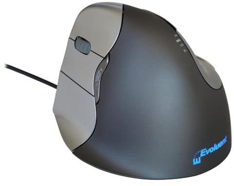 Evoluent vertikal mus 4 vänster PC-mus, PC/Mac, 2 sätt