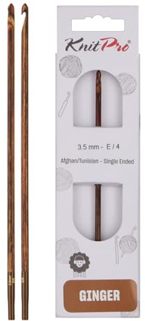 KnitPro Ginger Afghanische/Tunesische Häkelnadel | 3,50 mm