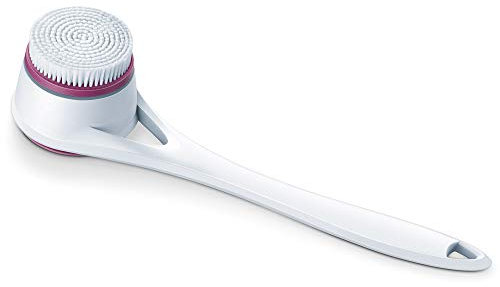 Beurer FC25 Powered Body Brush | for Deeper Cleaning and Exfoliation for Softer Skin | 2 Removable Brush attachments | 2 Speed Settings | Easy-Reach Handle | Waterproof