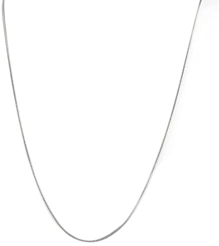 LIUJZZJ Schlangenkette Damen Halskette Silber Silberkette Damen Zarte Silberne Kette Länge 50 cm