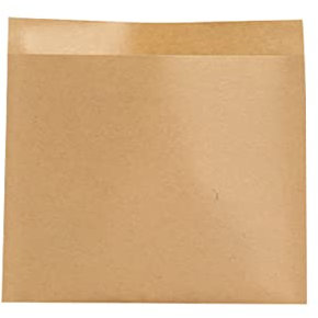 100 Stück Flachbeutel Geschenktüten Papier Mini Kraftpapiertüten Kraft Umschlag Klein Kraftpapiertüten Mini Papiertüten für Schmuck Samentüten Candy Tüten -braun-15x15cm