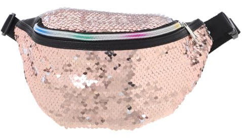 VALICLUD Umhängetaschen für Damen Mode Hüfttaschen Gürteltasche Pailletten Hüfttasche Reisen Wandern Laufen Hüfttasche für Frauen