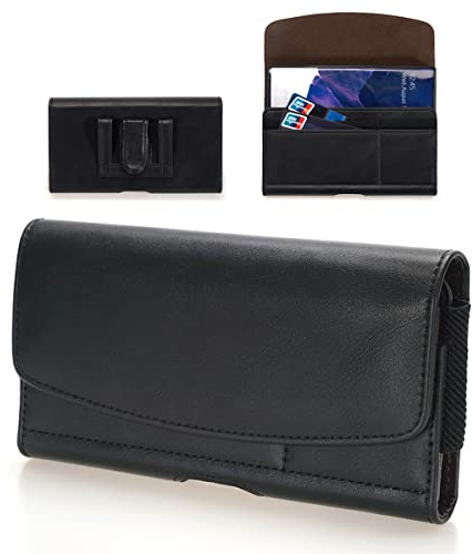 PU Leder Gürteltasche für Samsung Galaxy A16 A14 A06 A05S S25 Ultra S24 Ultra S23 Ultra S21 Ultra, Redmi 13 A3 A2, Poco C65, Handy Holster Gürtel Tasche Handytasche Hülle Halterung mit Clip | Handy Gürtelhalter für Redmi Note 15 Pro, Honor X5c Plus, Moto G06 G56 G15, POCO M8 Gürteltasche mit Clip Schlaufe