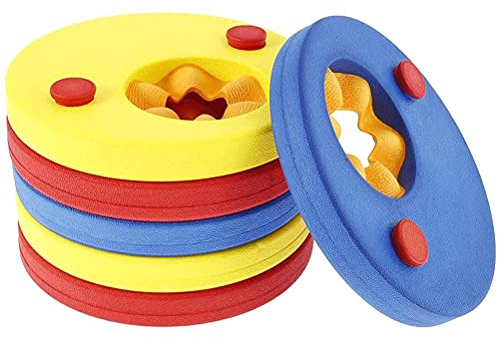 Discos de Flotador de Brazo Discos de Flotador de Espuma Eva Eva 6 Piezas Discos de Flotador de Brazo Discos de Flotador de Espuma Eva Discos de Ayuda de Flotador de Natación (Meteoro Arcoiris)