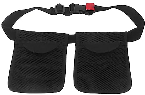 Adjustable Mastectomy Drain Holder with Waist Belt, Reusable Mesh Bags for Convenient and Portable Post Breast Surgery Care, 2 Pocket Breast Drainage Bag