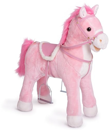 Pink Papaya Sparkles - Cheval-Debout en Peluche - 60 cm - Cheval-Jouet por Enfant