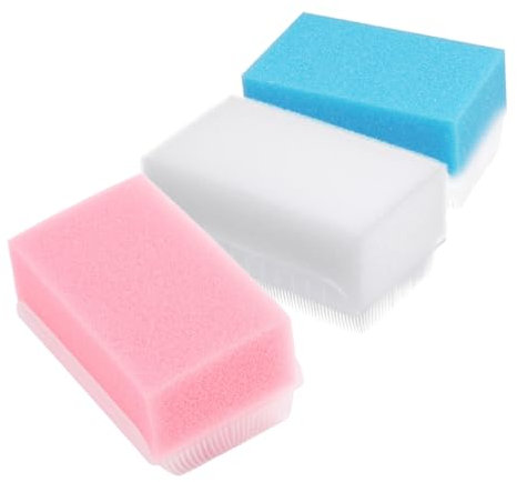 MERRYHAPY 3pcs Tactile Brush Sensory Bath Scrubber for Girl Boy Comb and Brush for Cradle Cap Treatment