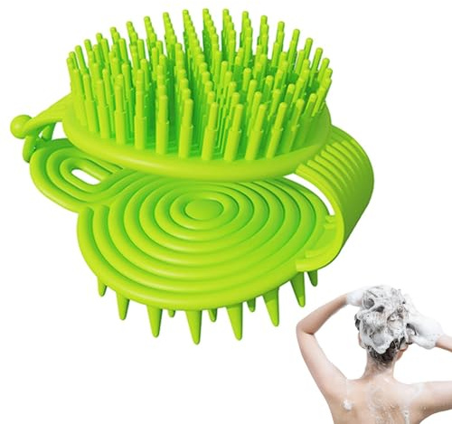 Shampoo-Bürste | Haarmassagegerät Doppelseitige Haarwäsche Shampoo-Bürste – Kopfhaut-Peeling Nass und Trocken Manuelle Kopfhautpflege Scrubber für Frauen Männer Ältere Menschen