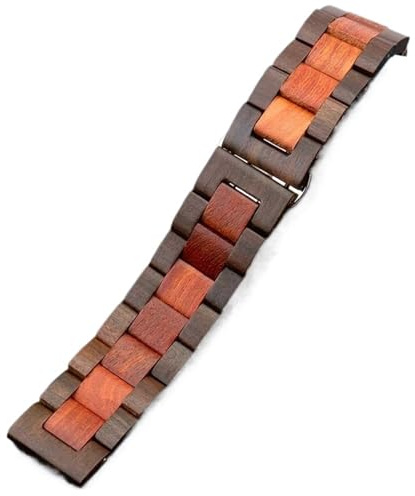 Quick Release Träarmband 20mm22mm Unisex klockarmband Träarmband(Black red,22mm)