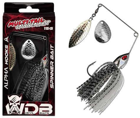 Wild Devil Baits Multi Tail Spinnerbait Spinner Bait Kunstköder Spin Jig Angelköder Barsch Hecht Zander