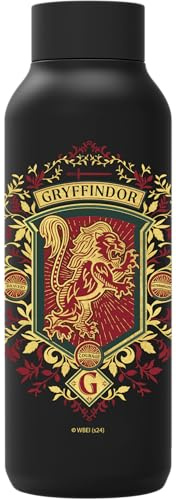 QUOKKA SOLID X HARRY POTTER | BOTELLA TÉRMICA DE ACERO INOXIDABLE DOBLE PARED | HP GRYFFINDOR