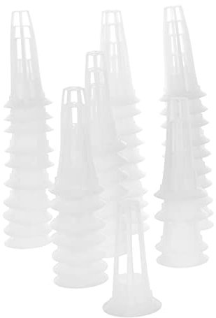 PartyKindom Panier Hydroponique Blanc en Plastique, 50 Pièces, Croissance des Racines, pour Plantation Hydroponique sans Sol en Intérieur