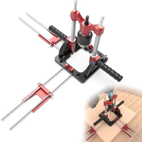 Bohrständer mit Bohrfutter, Mobiler Bohrständer, 0 ° bis 60 ° Winkel Einstellbare Bohrerführung, Bohrmaschinen Ständer für Präzises Bohren (Stil A)