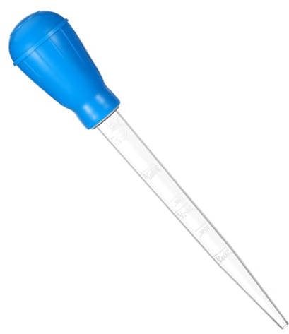 Qulkws 30ml Aquarium Clean Pipette Dropper, Aquarium Cleaning Dropper, Gravel Cleaning Straw, Manual Fish Tank Water Changer, Fish Tank Cleaning-Tool, Feeder Pipette (Blue)