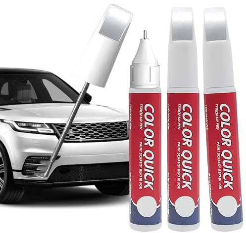 Dmrbiy 3*Lackstift Silber, Lackstift Für Auto, Autos Kratzer Reparatur Stift, 2 in 1 Auto Lackstifte für Kratzer, Perfekte Deckkraft und Schnelle Trocknung, Glänzend, Kratzer Entferner