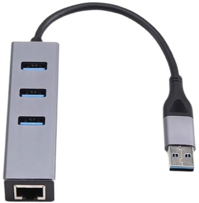 Hipzeepo Adaptador LAN Ethernet de 1000 Mbps, Adaptador Ethernet Gigabit USB Tipo C, Adaptador LAN Ethernet, Tarjeta de Red USB 3.0 A Concentrador LAN RJ45