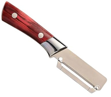 Pelapatate | Utensile in Acciaio Ergonomico Resistente | Pelapatate Multifunzione - per Zucchine e Frutta con Buccia Dura