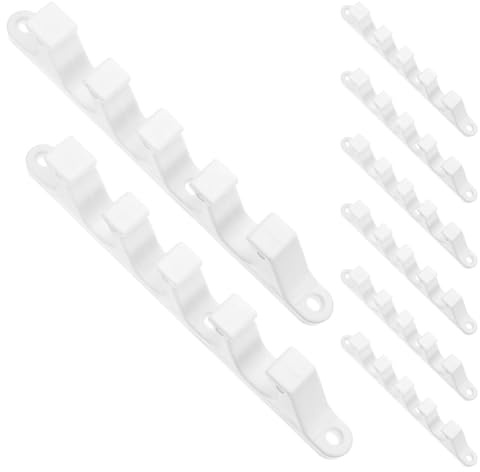 Healeved Adjustable Back Support Brackets and Garden Chairs 8pcs Plastic Recliner Chair Replacement Parts with 5-position Buckle Connector Claw Design, Lightweight Loungers