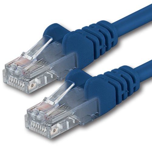 1aTTack.de 1m - blau - 1 Stück - CAT.6 CAT6 Ethernet-Lan-Netzwerk-Kabel 1000 Mbit/s Patchkabel