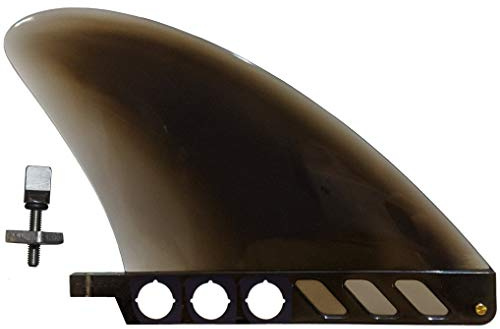 saruSURF US box center fin Safety Flex Soft 4.6 for River SUP / longboard / airSUP / - Black by