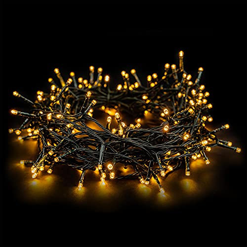 EMOS LED Lichterkette mit Timer-Funktion | LED Deko Classic Länge 12m, 120 LEDs, 230V mit Stecker, Lichterkette Innen und Lichterkette Außen wasserdicht IP44, Farbtemperatur: warmweiß