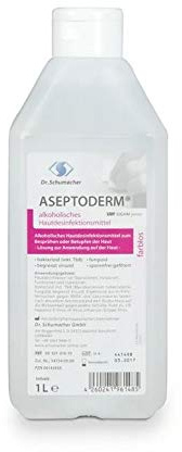 Aseptoderm alkoholische Haut- und Händedesinfektion 1 Liter - begrenzt Viruzid, Bakterizid, Levurozid und Tuberkulozid