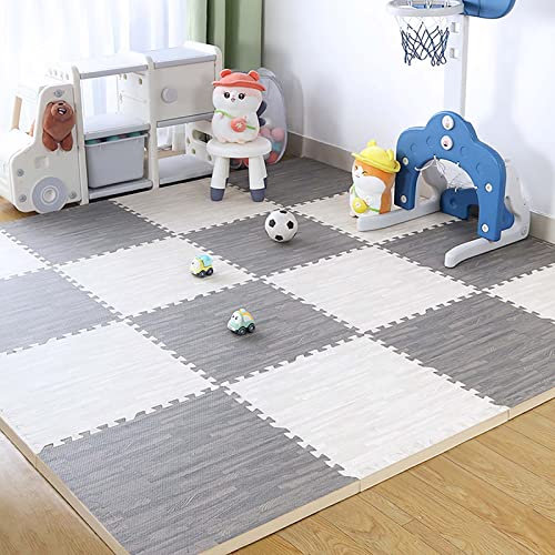 JYHCD Bodenschutzmatte Fitness [60X60x2cm] -Schaumstoff Baby Puzzlematte Spielmatte Krabbelteppich Weicher Ineinandergreifender Schutzmatten Turnmatte Unterlegmatte Bodenmatte Yogamatte,C,8Pcs